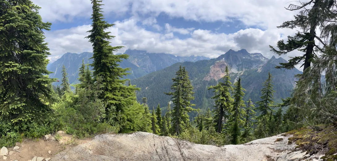 Mt Dickerman coming into View